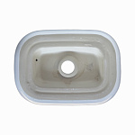 Накладная раковина Comforty CF11097 с черной каймой, из фарфора