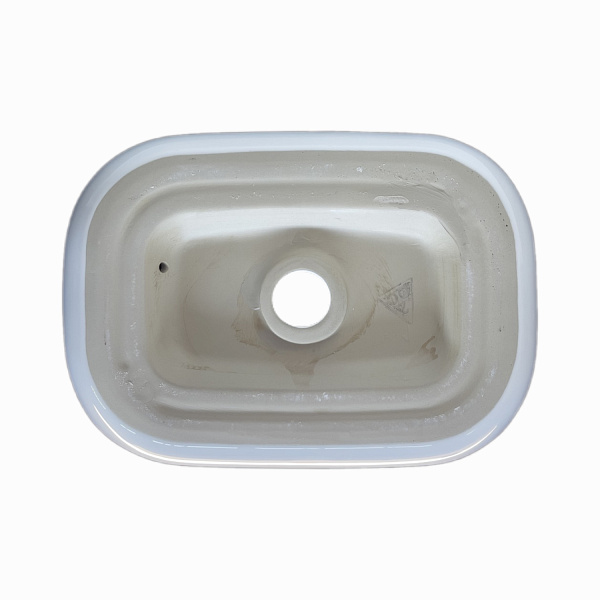 Накладная раковина Comforty CF11097 с черной каймой, из фарфора