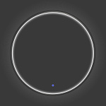 Зеркало Зеркало в круглой алюминиевой раме с LED IC подсветкой Вега 75