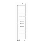 Шкаф-колонна Comforty Модена 35M