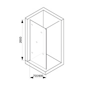 Рельеф воды: walk‑in перегородки Comforty серии 916 задают новый ритм современной душевой зоне.