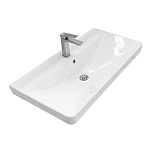 Накладная мебельная раковина 90 см Comforty 4490 фарфор, белая