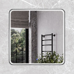 Зеркало Зеркало в алюминиевой раме с LED IC подсветкой Сириус 80