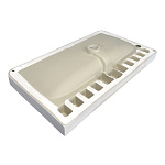 Накладная мебельная раковина 80 см Comforty CF19595BX-80BO без отверстия под смеситель