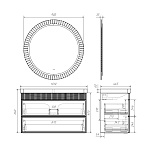 Мебель для ванных комнат 100 - 120 см 