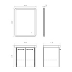 Мебель для ванных комнат 50 - 60 см 