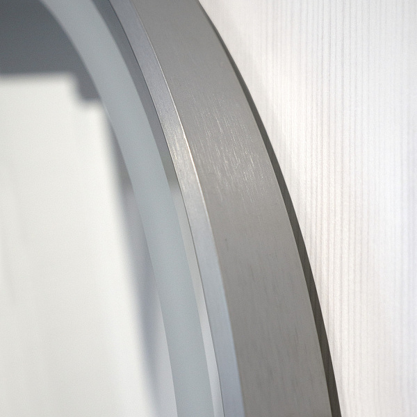 Зеркало Круглое зеркало в алюминиевой раме со светодиодной подсветкой Лея 75