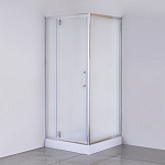 Душевое ограждение Comforty 30FT матовое стекло, поддон, профиль хром 900*900*2000 мм