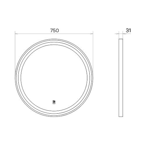 Новые LED-зеркала Comforty Лея диаметром 60 и 75 см.