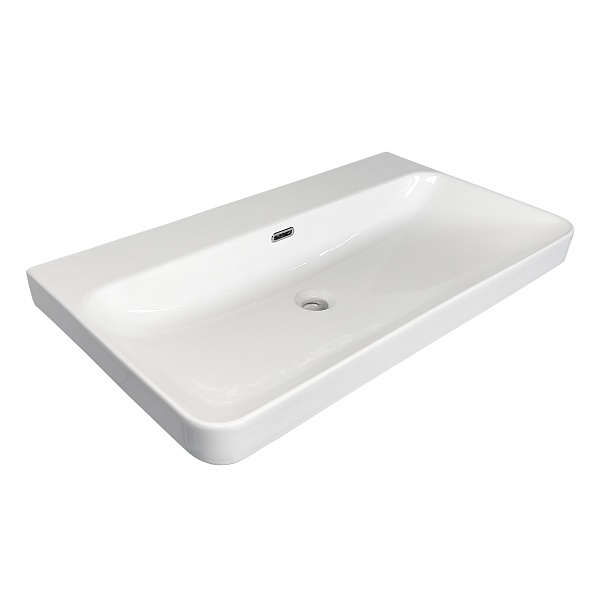 Накладная мебельная раковина 80 см Comforty CF19595BX-80BO без отверстия под смеситель