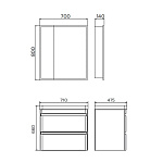 Мебель для ванных комнат 70 - 76 см 
