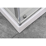 Душевое ограждение Comforty 33P матовое стекло с рисунком узоры, поддон, 1200*800*1925