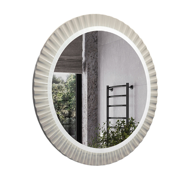 Зеркало Зеркало со светодиодной подсветкой Мадрид 70 серый шёлк