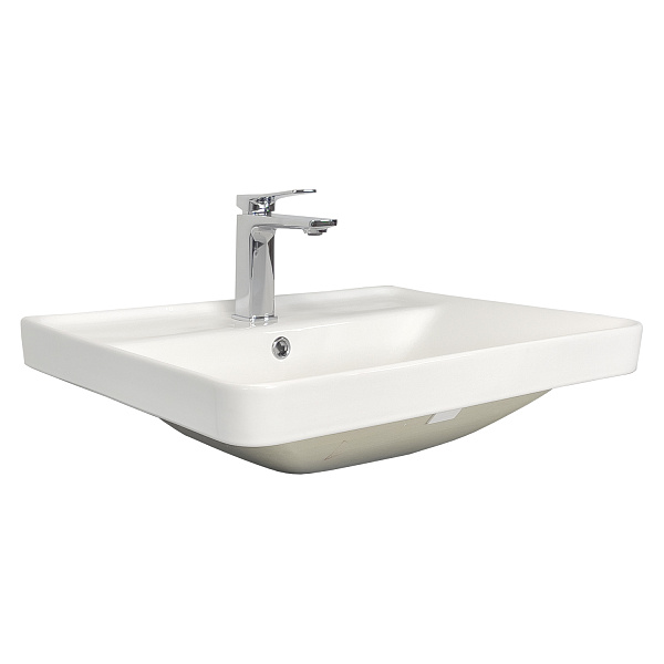 Накладная мебельная раковина 60 см Comforty 4460 фарфор, белая