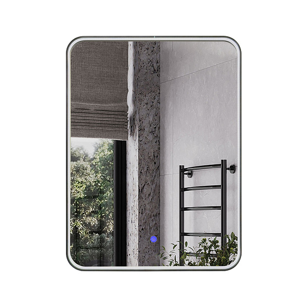 Зеркало Зеркало в алюминиевой раме с LED IC подсветкой Сириус 60