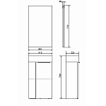 Мебель для ванных комнат 40 см Коллекция Comforty Асти 40