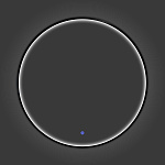 Зеркало Зеркало в круглой алюминиевой раме с LED IC подсветкой Вега 75