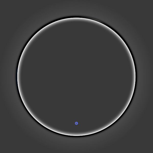 Зеркало Зеркало в круглой алюминиевой раме с LED IC подсветкой Вега 75