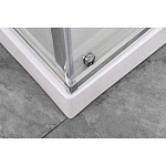 Душевое ограждение Comforty 33V прозрачное стекло с рисунком линии, с поддоном, 1200*800*1925