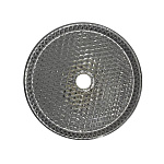 Стеклянная круглая раковина 36 см Comforty GL10 черное прозрачное стекло