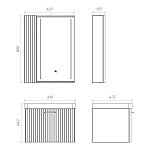 Мебель для ванных комнат 50 - 60 см 