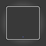 Зеркало Зеркало в алюминиевой раме с LED IC подсветкой Сириус 80