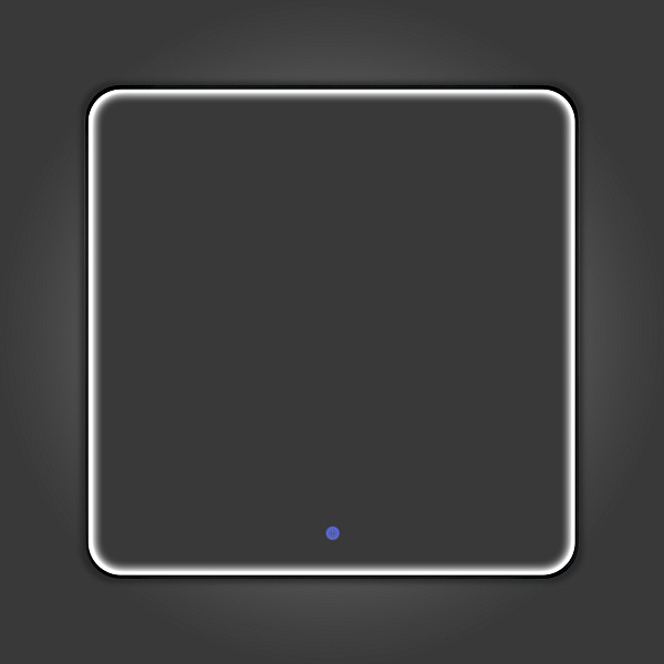 Зеркало Зеркало в алюминиевой раме с LED IC подсветкой Сириус 80