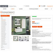 Восемь коллекций мебели для ванных комнат Comforty добавлены в каталог Ceramic 3D