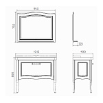 Мебель для ванных комнат 100 - 120 см Коллекция Comforty Павия 100