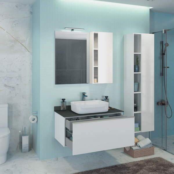Мебель для ванных комнат 80 - 90 см Коллекция Comforty Милан 90