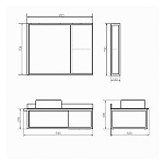 Мебель для ванных комнат 80 - 90 см  Мебель для ванных комнат 80 - 90 см