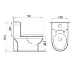 Детский унитаз моноблок Comforty 2311Y Схема
