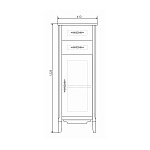 Шкаф-колонна Comforty Версаль 40